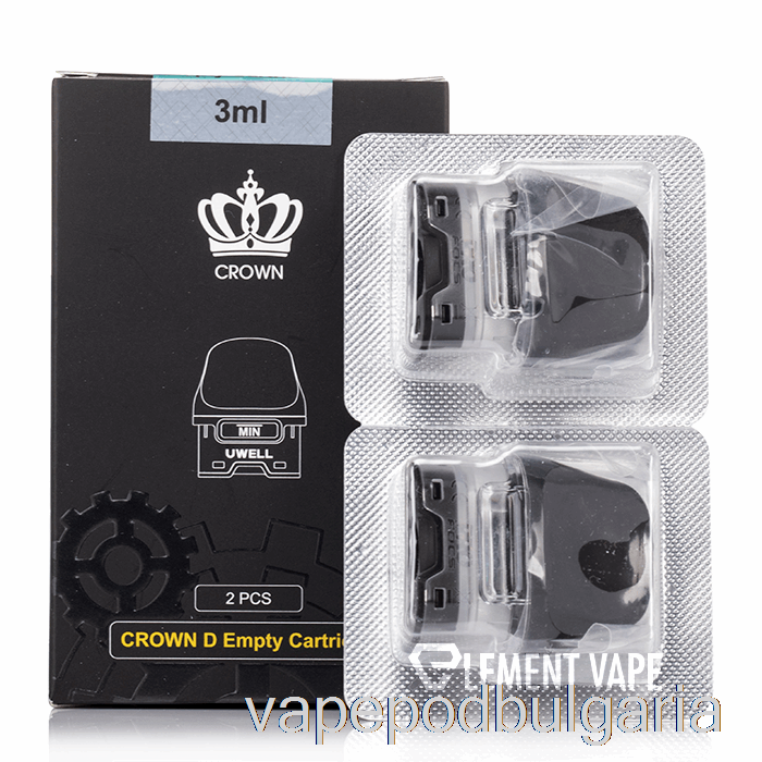 Vape Bulgaria Uwell Crown D Replacement Pods 0.3ohm Crown D Pods